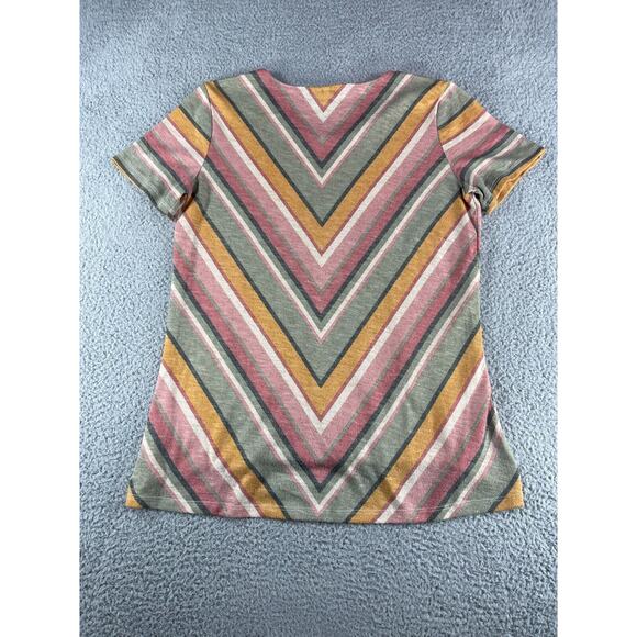 C Est 1946 Sweater Womens Medium Multicolor Geometric Short Sleeve Round Neck - Picture 8 of 11